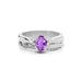 Amethyst Platinum Ring R27
