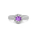 Amethyst Platinum Ring R30