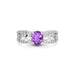 Amethyst Platinum Ring R34
