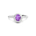 Amethyst Platinum Ring R35
