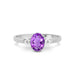 Amethyst Platinum Ring R38