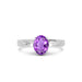 Amethyst Platinum Ring R42
