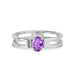 Amethyst Platinum Ring R45