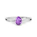 Amethyst Platinum Ring R47