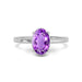 Amethyst Platinum Ring R48