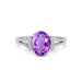 Amethyst Platinum Ring R52