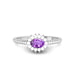 Amethyst Platinum Ring R55