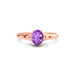 Amethyst Rose Gold Ring R6