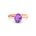 Amethyst Rose Gold Ring R7