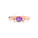 Amethyst Rose Gold Ring R12