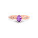 Amethyst Rose Gold Ring R15