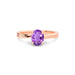 Amethyst Rose Gold Ring R16