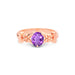 Amethyst Rose Gold Ring R18