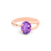 Amethyst Rose Gold Ring R19