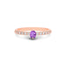 Amethyst Rose Gold Ring R20