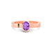 Amethyst Rose Gold Ring R23