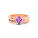 Amethyst Rose Gold Ring R27