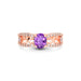 Amethyst Rose Gold Ring R34