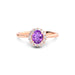Amethyst Rose Gold Ring R35