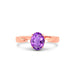 Amethyst Rose Gold Ring R42