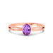 Amethyst Rose Gold Ring R43