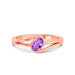 Amethyst Rose Gold Ring R44
