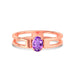 Amethyst Rose Gold Ring R45