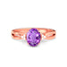 Amethyst Rose Gold Ring R46