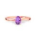 Amethyst Rose Gold Ring R47
