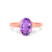 Amethyst Rose Gold Ring R49