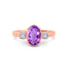 Amethyst Rose Gold Ring R51
