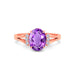 Amethyst Rose Gold Ring R52