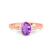 Amethyst Rose Gold Ring R53