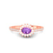 Amethyst Rose Gold Ring R55