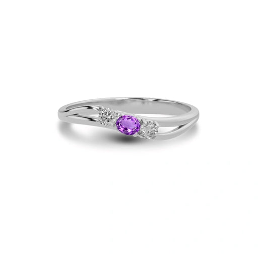Amethyst Sterling Silver Ring R1