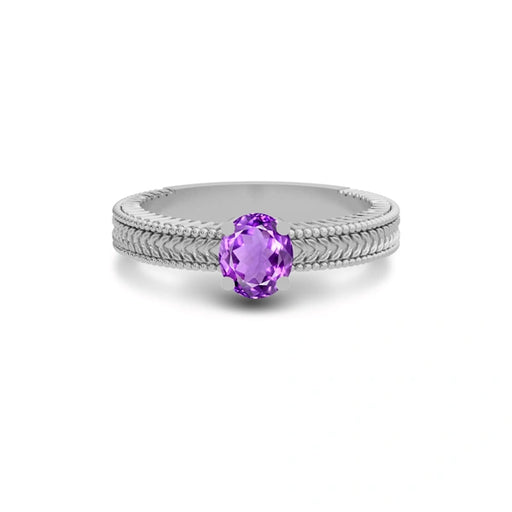 Amethyst Sterling Silver Ring R3