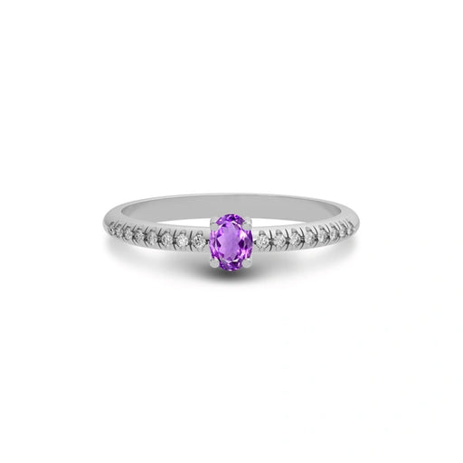 Amethyst Sterling Silver Ring R4
