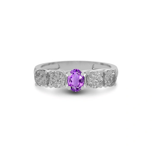 Amethyst Sterling Silver Ring R10