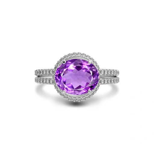 Amethyst Sterling Silver Ring R11