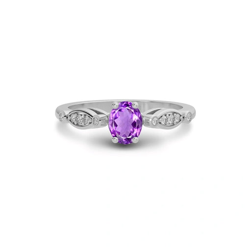 Amethyst Sterling Silver Ring R15