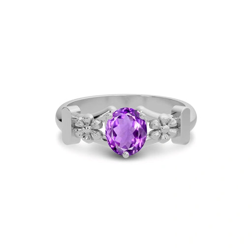 Amethyst Sterling Silver Ring R18