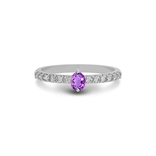Amethyst Sterling Silver Ring R20