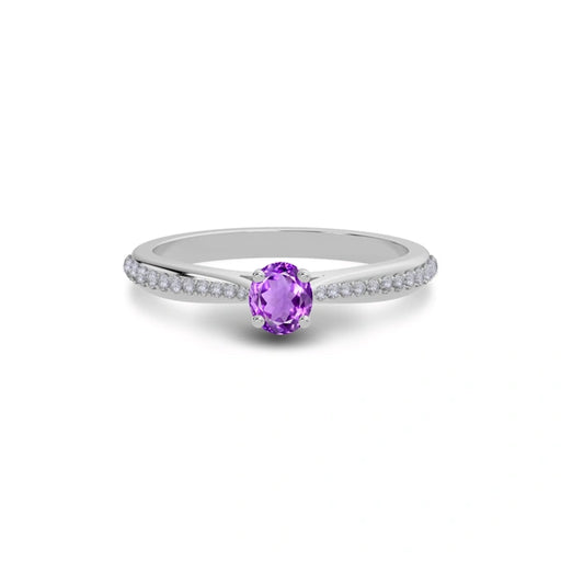 Amethyst Sterling Silver Ring R25