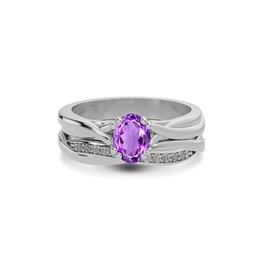 Amethyst Sterling Silver Ring R27