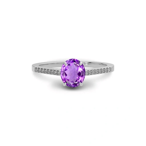 Amethyst Sterling Silver Ring R28