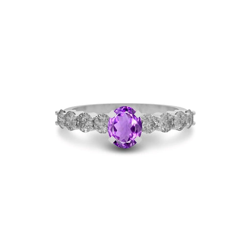 Amethyst Sterling Silver Ring R29