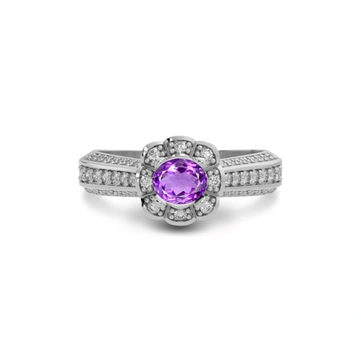 Amethyst Sterling Silver Ring R30