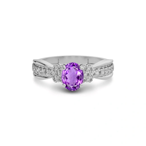 Amethyst Sterling Silver Ring R31