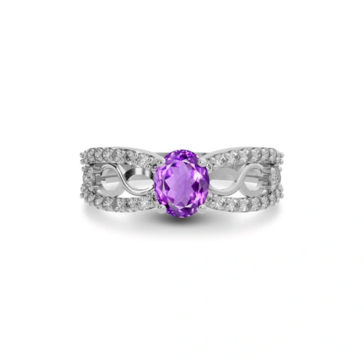 Amethyst Sterling Silver Ring R34