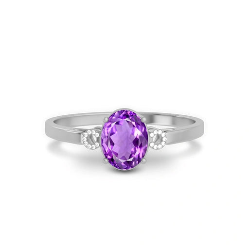 Amethyst Sterling Silver Ring R38